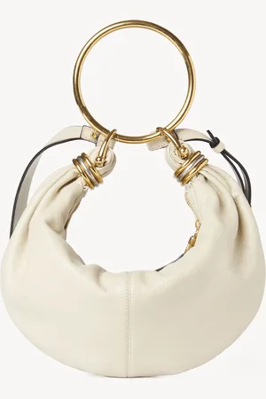 Chloé Small Bracelet Hobo bag in grained leather Size OneSize 100% Calf-skin leather