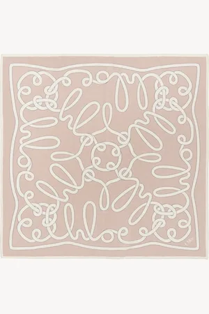 Chloé The Chloé Iconic Print scarf in cotton & silk Size OneSize 100% Cotton