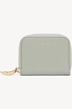 Chloé Banana zipped coin purse in grained leather Size OneSize 100% Calf-skin leather