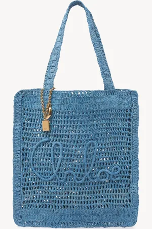 Chloé Summer Banana tote bag in raffia Size OneSize 100% Paper