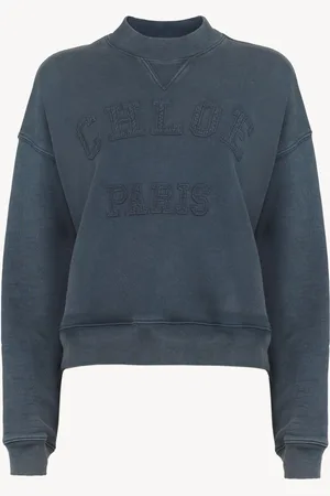 Chloé Short logo sweatshirt in cotton fleece Size XS 100% Cotton