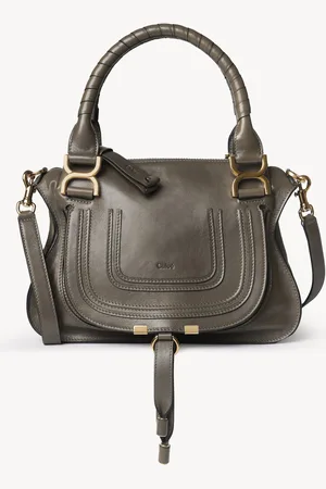 Chloé Small Marcie bag in shiny leather Size OneSize 100% Calf-skin leather