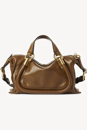 Chloé Small Paraty 24 bag in shiny leather Size OneSize 100% Calf-skin leather