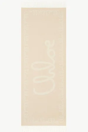 Chloé The Chloé Iconic scarf in jacquard wool Size OneSize 100% Wool
