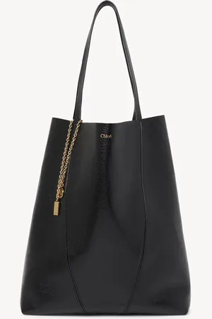 Chloé Large Chloé Spin tote bag in grained leather Size OneSize 100% Bovine leather