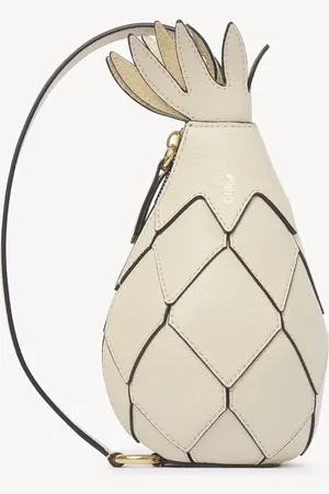 Chloé Pineapple shoulder bag in grained leather Size OneSize 100% Calf-skin leather