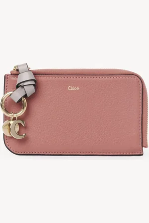 Chloé Alphabet wallet in grained leather Size OneSize 100% Calf-skin leather