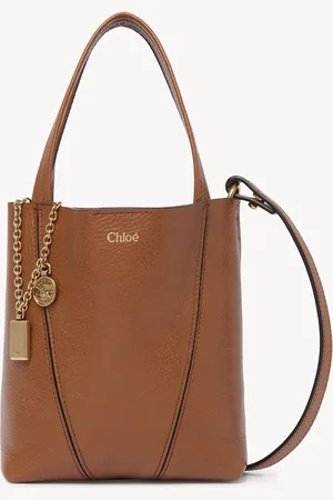 Chloé Small Chloé Spin tote bag in grained leather Size OneSize 100% Bovine leather