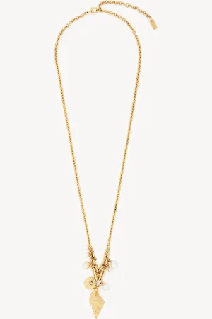 Chloé The Chloé Shells pendant necklace Size OneSize 100% Brass, Borosilicate glass, PMMA