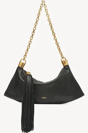 Chloé Small Chloé Foulard shoulder bag in grained leather Size OneSize 100% Bubalus Bubalis, Farmed, COO Italy