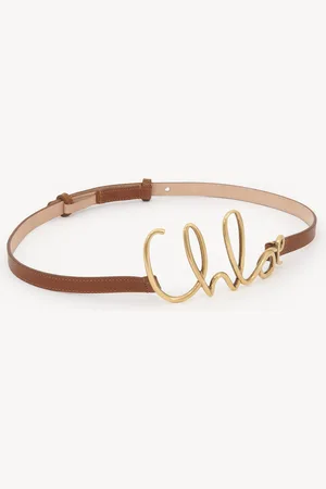 Chloé The Chloé Iconic small belt Size L 100% Calf-skin leather
