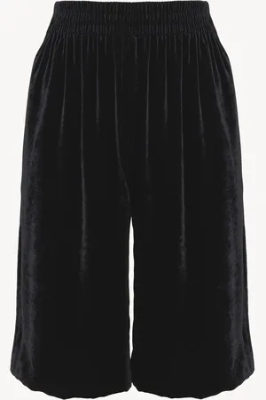 Chloé Fluid bermuda shorts in velvet Size 10 80% Viscose, 20% Silk