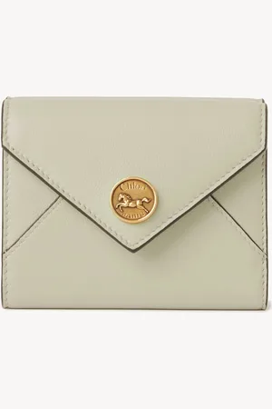 Chloé Small Envelope tri-fold in grained leather Size OneSize 100% Goatskin
