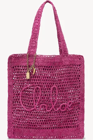 Chloé Summer Banana tote bag in raffia Size OneSize 100% Paper