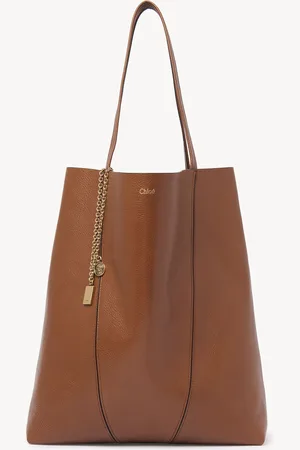 Chloé Large Chloé Spin tote bag in grained leather Size OneSize 100% Bovine leather