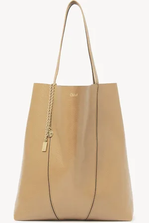 Chloé Large Chloé Spin tote bag in grained leather Size OneSize 100% Bovine leather