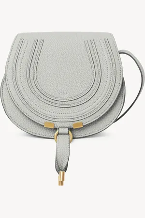Chloé Small Marcie saddle bag in grained leather Size OneSize 100% Calf-skin leather
