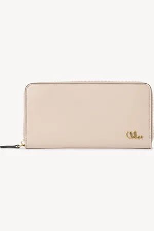 Chloé Chloé Iconic zipped long wallet in shiny leather Size OneSize 100% Calf-skin leather