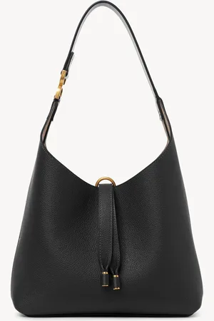 Chloé Small Marcie hobo bag in grained leather Size OneSize 100% Calf-skin leather