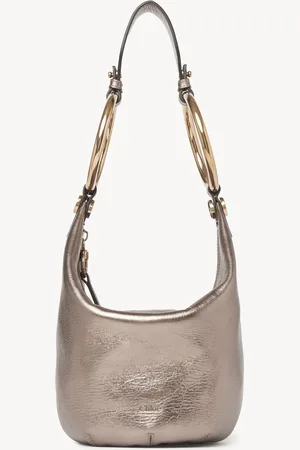 Chloé Small Bracelet handbag in metallised leather Size OneSize 100% Calf-skin leather