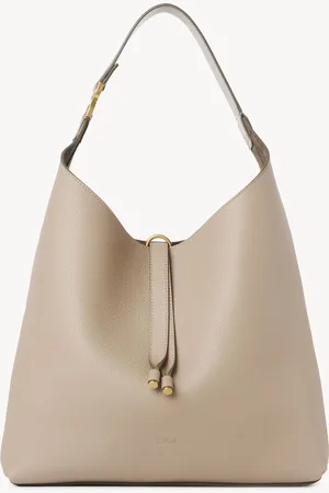 Chloé Marcie hobo bag in grained leather Size OneSize 100% Calf-skin leather