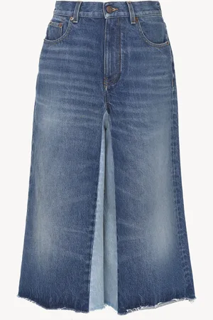 Chloé Bermuda shorts in denim patchwork Size 6 100% Cotton