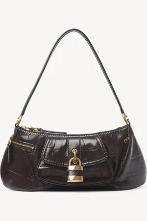 Chloé The 99 shoulder bag in croco-effect leather Size OneSize 100% Calf-skin leather