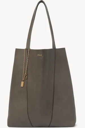 Chloé Large Chloé Spin tote bag in grained leather Size OneSize 100% Bovine leather