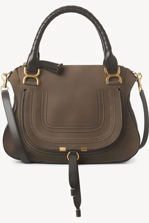 Chloé Marcie bag in nubuck leather Size OneSize 100% Calf-skin leather