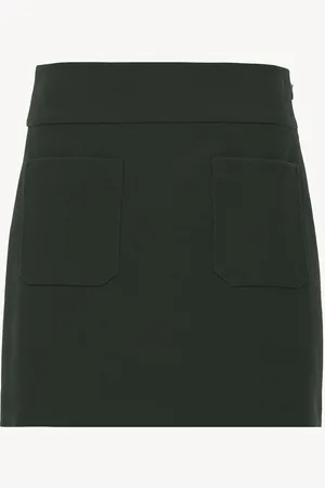 Chloé Tailored mini skirt in wool crêpe Size 12 100% Virgin Wool
