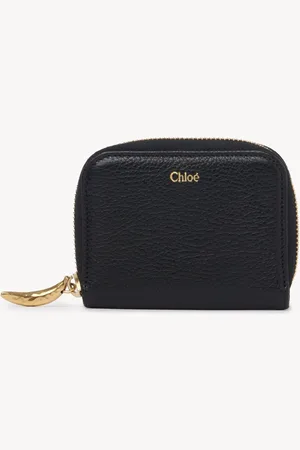 Chloé Banana zipped coin purse in grained leather Size OneSize 100% Calf-skin leather