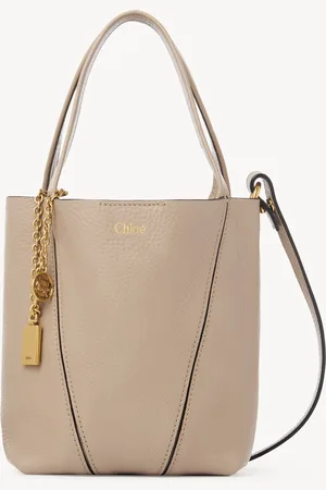 Chloé Small Chloé Spin tote bag in grained leather Size OneSize 100% Bovine leather
