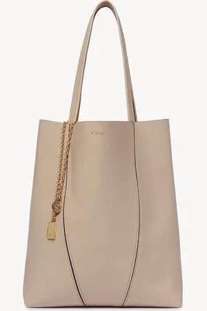 Chloé Chloé Spin tote bag in grained leather Size OneSize 100% Bovine leather