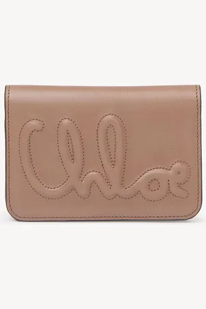 Chloé C Chloé bifold wallet in shiny leather Size OneSize 100% Calf-skin leather