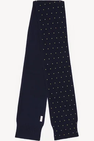 Chloé The Chloé Cabochon Knit scarf in wool & cashmere Size OneSize 90% Merinos Wool, 10% Cashmere, Aluminium