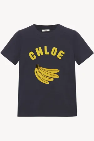 Chloé Baby fit logo T-shirt in cotton jersey Size XS 100% Cotton