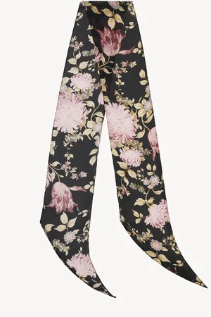 Chloé The Chloé Peonies bandeau scarf in silk charmeuse Size OneSize 100% Silk