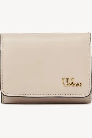 Chloé Mini Chloé Iconic tri-fold in shiny leather Size OneSize 100% Calf-skin leather