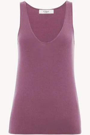 Chloé Tank top in wool knit Size M 100% Wool
