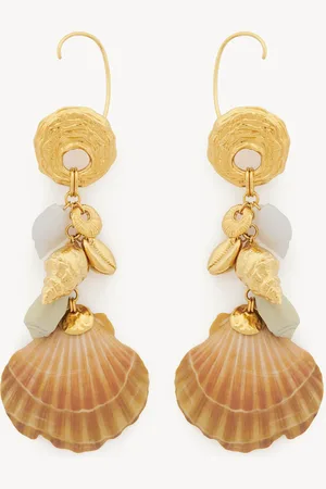 Chloé The Chloé Shells mono earring Size OneSize 100% Brass, Aluminium