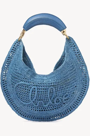 Chloé Summer Banana hobo bag in raffia Size OneSize 100% Paper, Bubalus Bubalis, Farmed, COO Italy
