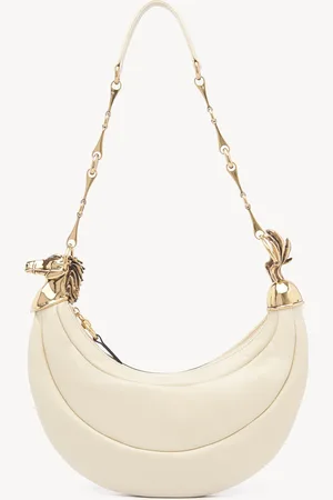 Chloé Chain Horse shoulder bag in grained leather Size OneSize 100% Calf-skin leather