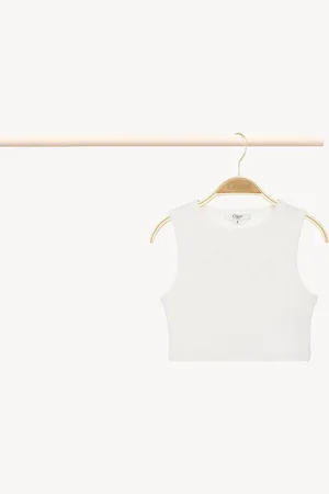 Chloé Tank Size 4 97% Cotton, 3% Elastane