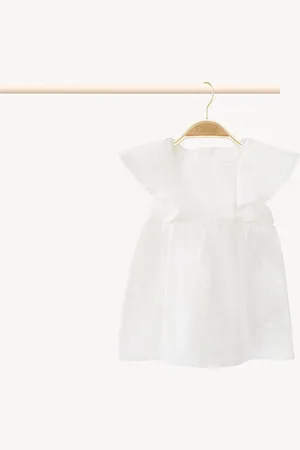 Chloé Baby dress & hat set Size 2 100% Cotton