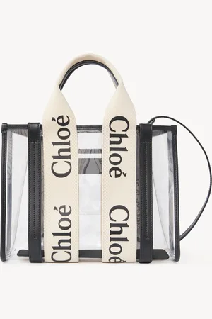 Chloé Small Woody tote bag in jelly & leather Size OneSize 100% Thermoplastic polyurethane