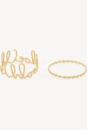 Chloé The Chloé Iconic bracelet set Size OneSize 100% Brass