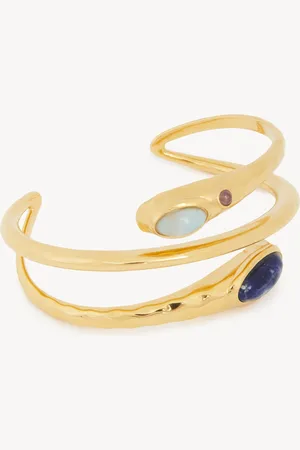 Chloé The Chloé Senses cuff Size OneSize 100% Brass, Sodalite, Amazonite