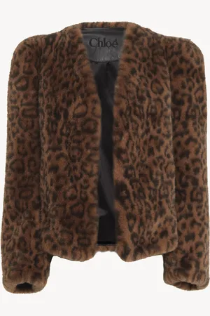 Chloé Boxy jacket in faux fur Size 6 100% Polyester
