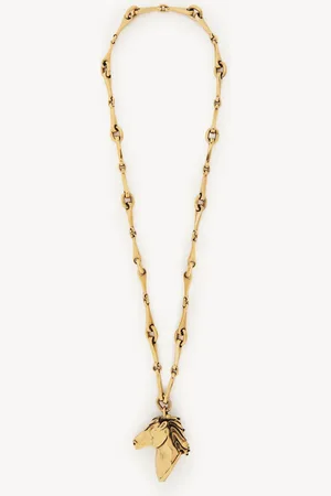 Chloé The Chain Horse necklace Size OneSize 100% Brass