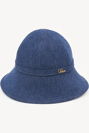 Chloé The Chloé Iconic bucket hat in denim Size S 100% Cotton